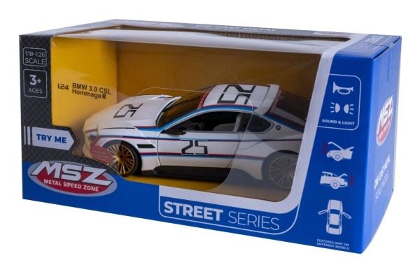 Jamara BMW 3.0 CSL Hommage R, Bil, 3 år, LR44, Hvit
