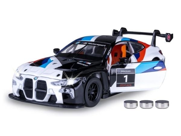 Jamara BMW M4 GT3, Auto, 3 vuosi/vuosia, LR44, musta, Valkoinen