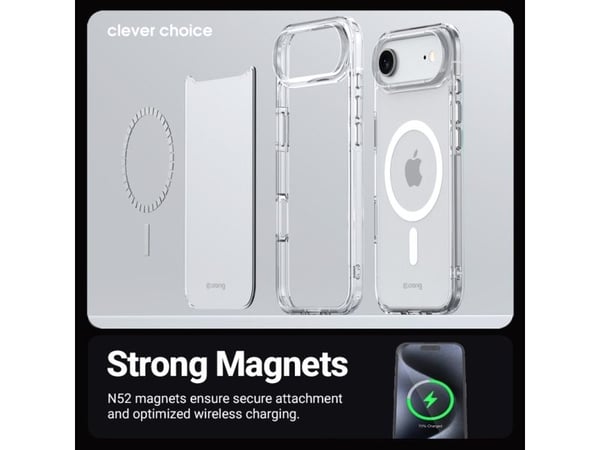 Crong , Suojus, Apple, iPhone Air, 16,8 cm (6.6"), Läpinäkyvä