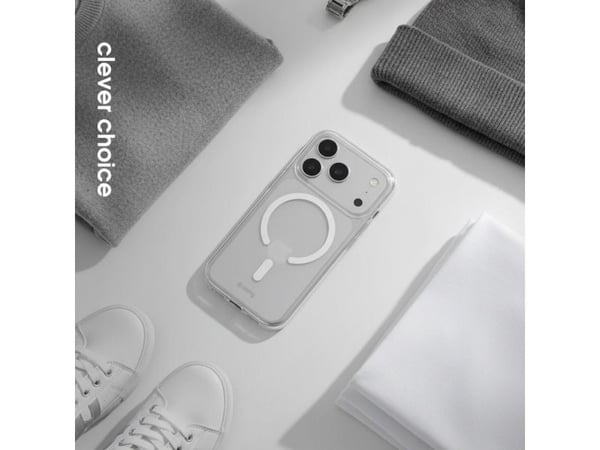 Crong Clear MAG Cover - Magsafe kotelo iPhone 17 Pro Max läpinäkyvä