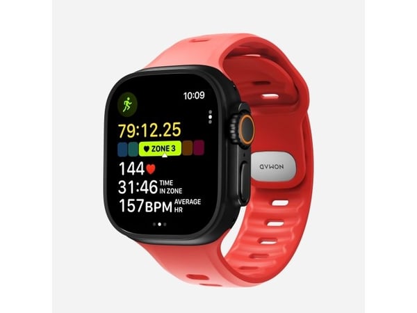Nomad Tempo Band, Band, Smartklokke, Rød, Apple, 49mm / Ultra, Gummi