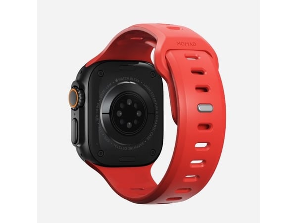 Nomad Tempo Band, Band, Smartklokke, Rød, Apple, 49mm / Ultra, Gummi