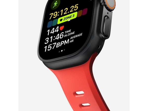 Nomad Tempo Band, Band, Smartklokke, Rød, Apple, 49mm / Ultra, Gummi