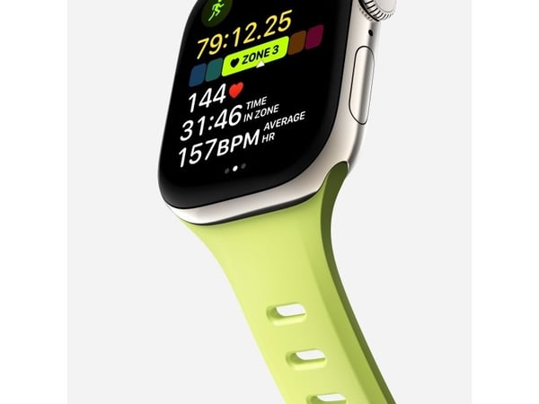 Nomad Tempo Band, Band, Smartklokke, Lysegrønn, Apple, 41mm / 42mm, Gummi