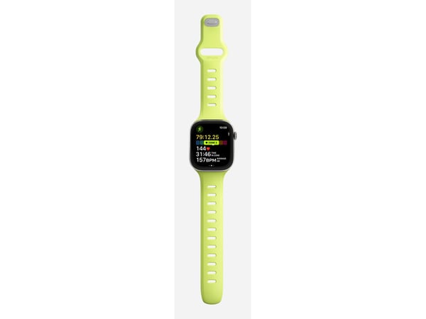 Nomad Tempo Band, Band, Smartklokke, Lysegrønn, Apple, 41mm / 42mm, Gummi