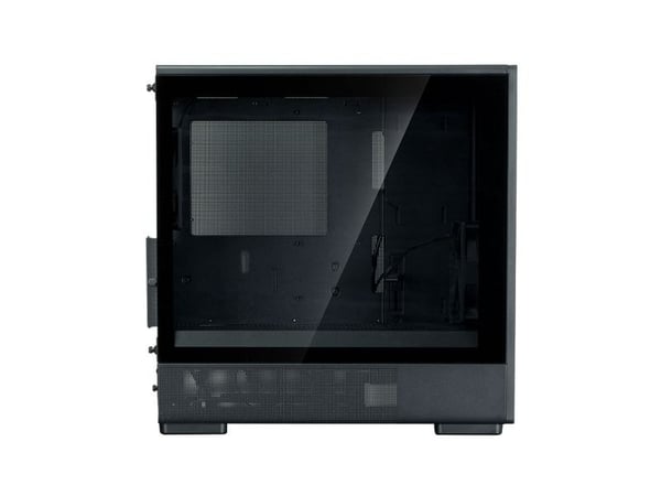 Zalman P10 NAMU - MT - micro ATX - sidepanel med vindu (herdet glass) - ingen strømforsyning (ATX) - svart - USB/lyd