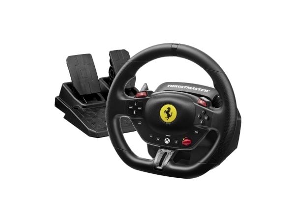Thrustmaster T98 Ferrari 296 GTS, Ratt + pedaler, PC, Xbox One, Xbox Series S, Xbox Series X, Xbox One X, Xbox One S, Retningsknapper, Håndbremskna...