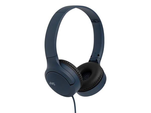 JVC HAS33UC, Koblet med ledninger (ikke trådløs), 20 - 20000 Hz, Samtaler/musikk, 122 g, Hodesett, Svart, Blå