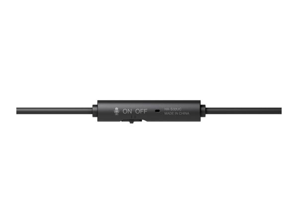 JVC HA-S33UC, Koblet med ledninger (ikke trådløs), 20 - 20000 Hz, Samtaler/musikk, 122 g, Hodesett, Svart