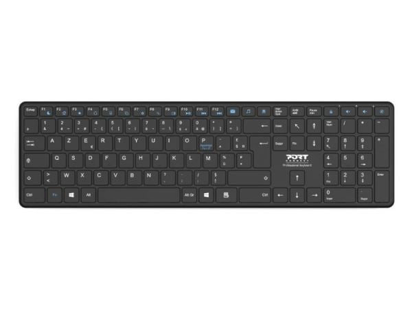 PORT Connect OFFICE PRO - Tastatur - ladbar - trådløs - Bluetooth - QWERTY - Nordisk