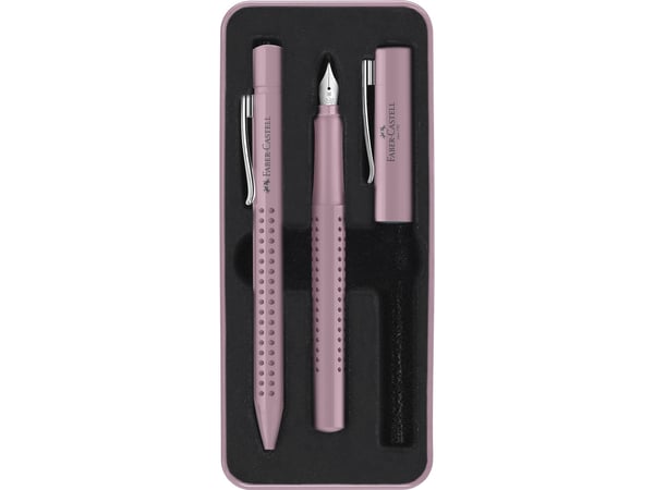 Faber-Castell 201528, Rosa, 2 stykker, Kulepenn + fyllepenn