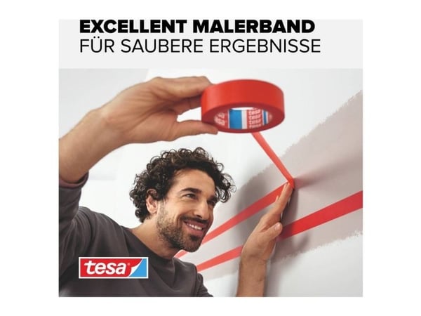 tesa EXCELLENT 56548-00000-00 malertape rød (L x B) 50 m x 30 mm 3 stk
