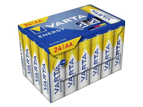 Varta Longlife AA, Engangsbatteri, AA, Alkalinsk, 1,5 V, 24 stykker, 50,5 mm
