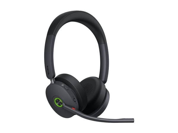 Yealink WH68 - Hodesett - on-ear - DECT / Bluetooth - trådløs - aktiv støydemping - Certified for Microsoft Teams