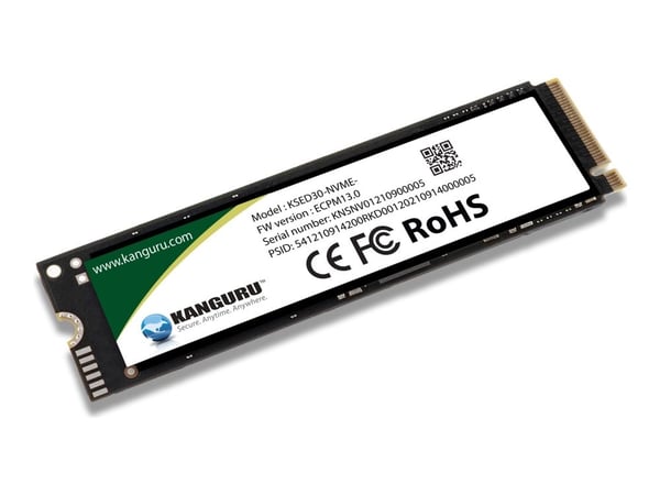 Kanguru Defender - SSD - kryptert - 1 TB - intern - M.2 2280 - PCIe 4.0 x4 (NVMe) - 256-bit AES - TCG Opal Encryption 2.0 - TAA-samsvar