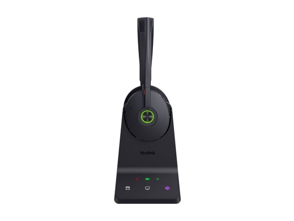Yealink WH68 - Hodesett - on-ear - DECT / Bluetooth - trådløs - aktiv støydemping - Certified for Microsoft Teams