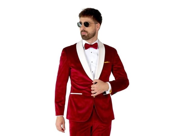 Rød julesmoking OppoSuits