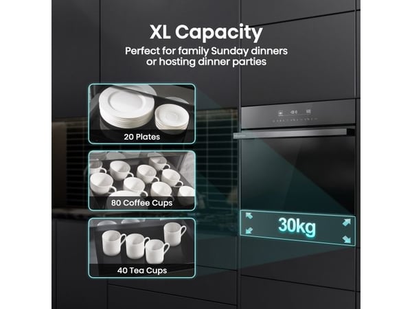 Hisense WDH14BG, 410 W, 20 l, 6 kuverter, Innendørs, Trykkmekanisme, Kjølig dør