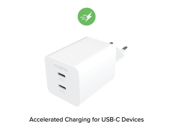 mophie essentials 409911854, Indendørs, Vekselstrøm, Hvid