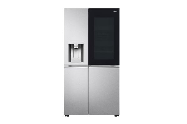 LG GSXE90MBDD, Frittstående, Amerikansk dør, Rustfritt stål, 2 dører, Metal Sorbet, LED