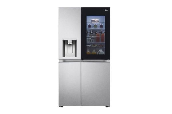 LG GSXE90MBDD, Frittstående, Amerikansk dør, Rustfritt stål, 2 dører, Metal Sorbet, LED
