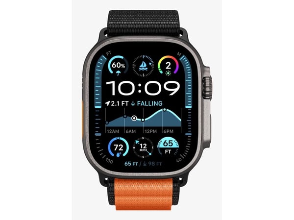 Spigen WBF1, Yhtye, Älykello, Oranssi, Apple, Apple Watch Ultra 3 (49mm) Apple Watch Ultra 2 (49mm) Apple Watch Ultra (49mm), Kangas
