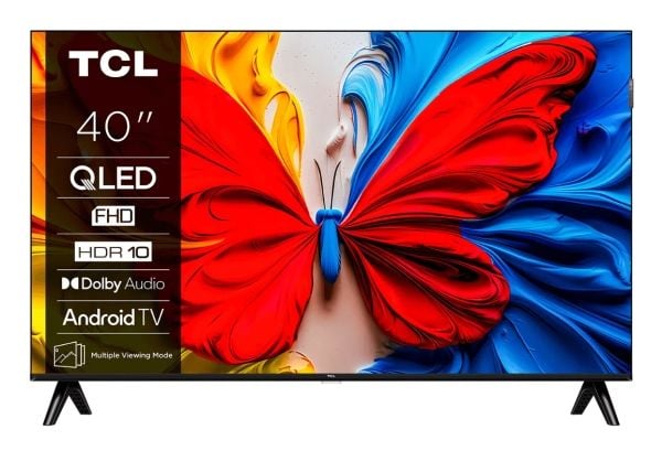 TCL 40V5C - 40" Diagonalklasse (39.5" synlig) - V5C Series LED-bakgrunnsbelyst LCD TV - QLED - Smart TV - Android TV - 1080p 1920 x 1080 - HDR - bø...