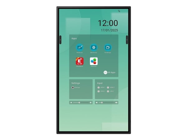 Sharp LM551, Interaktivt flatpanel, 139,7 cm (55"), LED, 3840 x 2160 piksler, Wi-Fi, 18/7