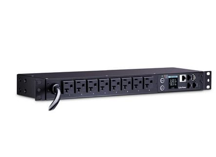 CyberPower PDU31406, Håndtert, Overvåket, 1U, Enkelfaset, Horisontal/vertikal, Stål, Sort