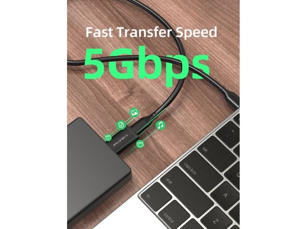 Cabletime CP73B, USB Typ-A, USB Typ-C, Sortera