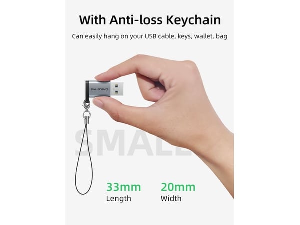 Cabletime CP73B, USB Typ-A, USB Typ-C, Sortera