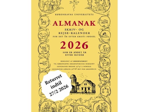 Kööpenhaminan yliopiston almanakka - Kirjoitus- ja matkakirjeet 2026 | University of Copenhagen | Kööpenhaminan yliopisto | Kieli: Tanska