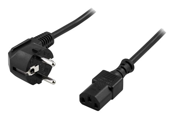 Mittakaapeli DELTACO maadoitettu, LSZH, 2m, kulma CEE 7/7 - IEC 60320 C13, max 250V/10A, musta / DEL-109-LSZH Mittakaapeli DELTACO maadoitettu, LSZH, 2m, kulma CEE 7/7 - IEC 60320 C13, max 250V/10A, musta / DEL-109-LSZH