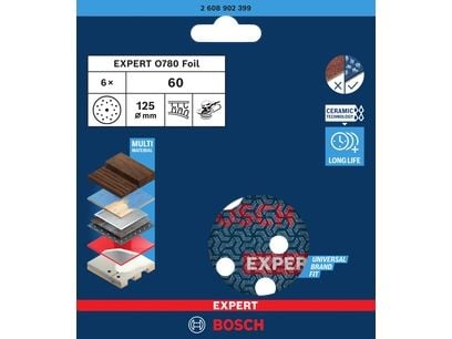 Bosch 2608902399, Slipeskive, Bosch, Blå, Rund, 12,5 cm, 6 stykker