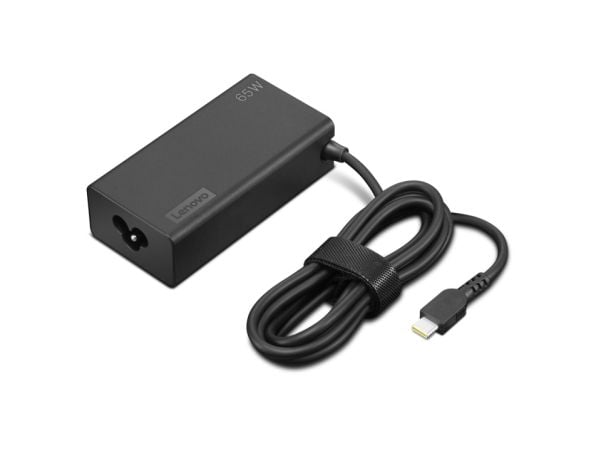 Lenovo - USB-C-strømadapter - AC 100-240 V - 65 watt - svart