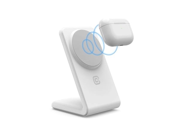 Crong Wireless charger, Innendørs, USB, Trådløs lading, Hvit