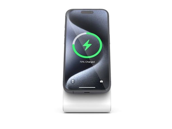 Crong Wireless charger, Innendørs, USB, Trådløs lading, Hvit