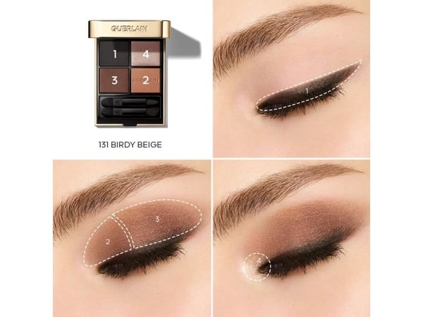 GUERLAIN OMBRES G EYESHADOW PALETTE BIRDY BEIGE 131 4x1,5g