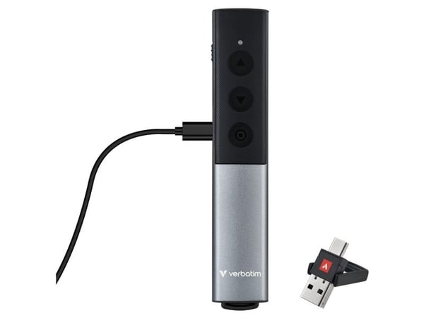 Verbatim 32366, RF, USB, 100 m, Svart, Silver