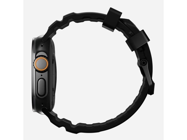 Nomad Rocky Point Band, Band, Smartklokke, Svart, Apple, Ultra / 46mm, Lær, Titan