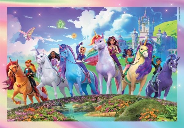 Clementoni 104 pcs Puzzles Unicorn Academy, 6 År