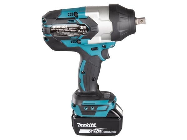 Makita DTW1004Z, Slagtrekker, Børsteløs, Sort, Turkis, 1/2", 2200 RPM, 1050 Nm