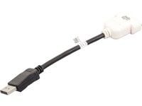 DELL DisplayPort/DVI-D, DisplayPort, DVI-D, Uros, Uros, Musta, Valkoinen