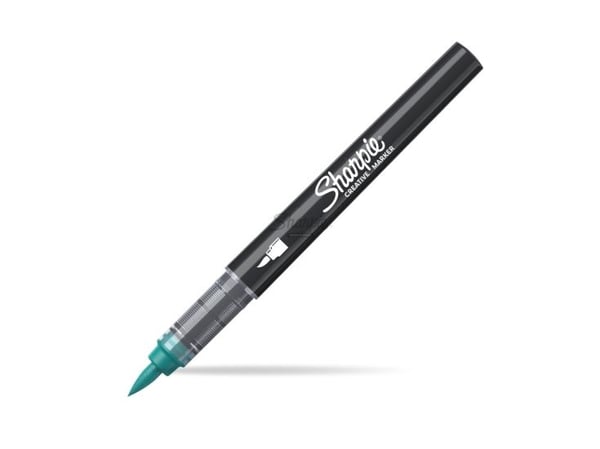 Sharpie 2218068, 1 stk, Grønn, Penselspiss, Svart, Akrylbasert blekk