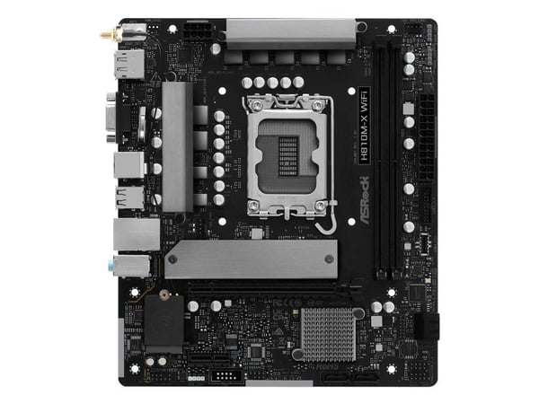 ASRock H810M-X WIFI - Hovedkort - micro ATX - LGA1851-sokkel - H810 Chipset - USB-C 3.2 Gen 1, USB 3.2 Gen 1 - 2.5 Gigabit LAN, Wi-Fi, Bluetooth - ...