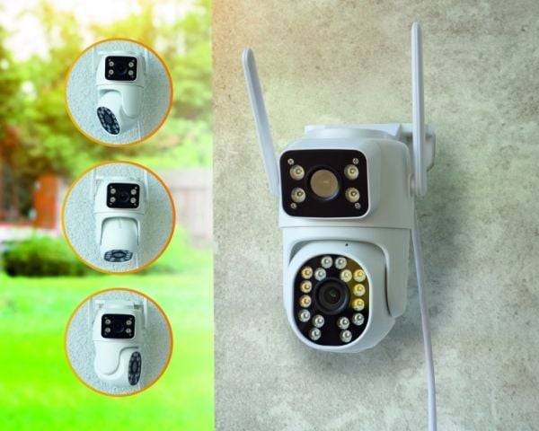 Technaxx TX-328, IP-sikkerhetskamera, Utendørs, Trådløs, 15 m, Multi, Tak/vegg/skrivebord