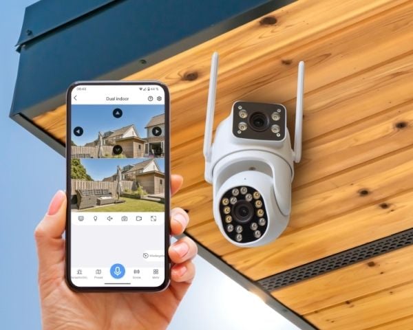 Technaxx TX-328, IP-sikkerhetskamera, Utendørs, Trådløs, 15 m, Multi, Tak/vegg/skrivebord