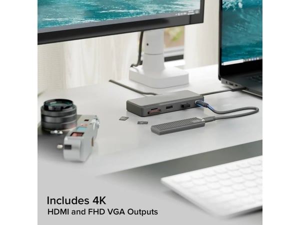 FUSION PRO TOUR USB-C 8-IN-1 | KOMPAKTI TELAKKA