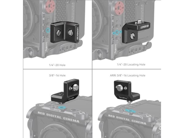SmallRig MD4360, Monteringsplate, Svart, Aluminium, 1,2 kg, 1/4-20, 3/8-16", 33,6 mm