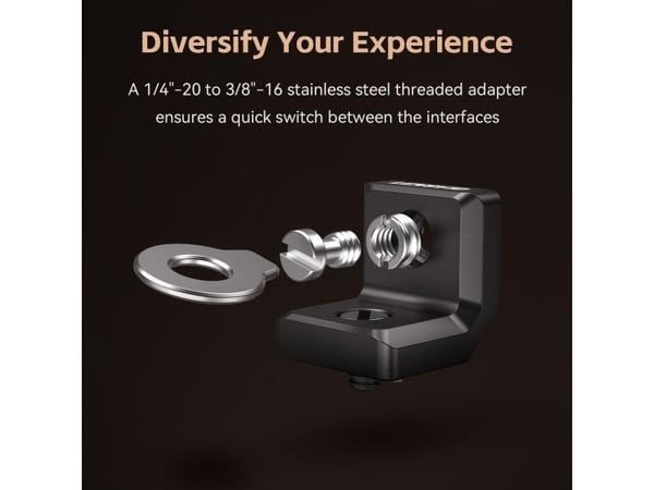 SmallRig MD4360, Monteringsplate, Svart, Aluminium, 1,2 kg, 1/4-20, 3/8-16", 33,6 mm